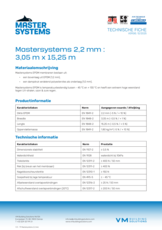 Mastersystems 2,2 mm - 3,05 m x 15,25 m  - TF